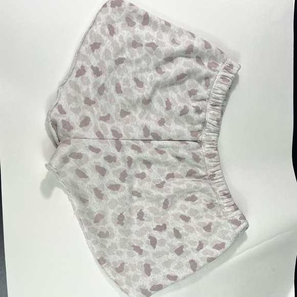 Aerie Terrycloth Leopard Printed Elastic Stretch Waist Lounge Sweatshorts XS - Picture 4 of 4